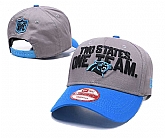 Panthers Team Logo Gray Peaked Adjustable Hat GS,baseball caps,new era cap wholesale,wholesale hats
